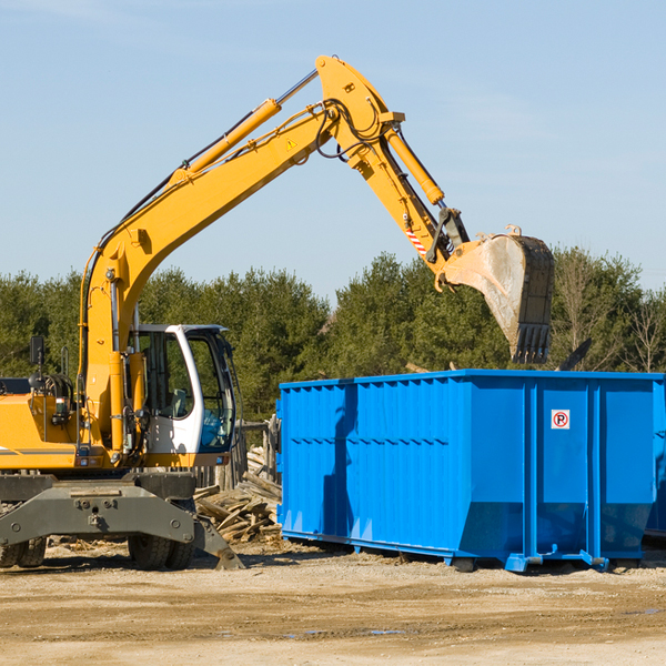 what size residential dumpster rentals are available in Monroe Indiana